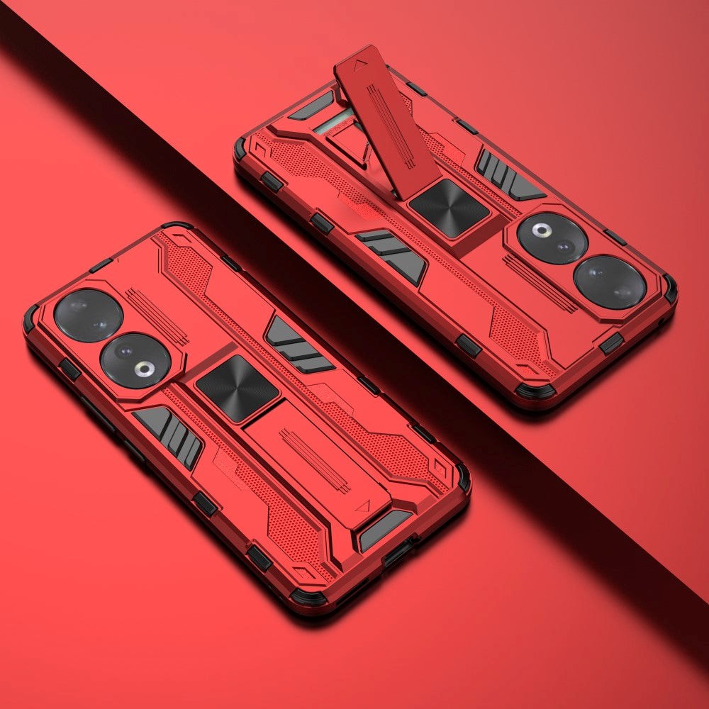 Honor 90 Håndværker Mobil Cover m. Kickstand - Rød