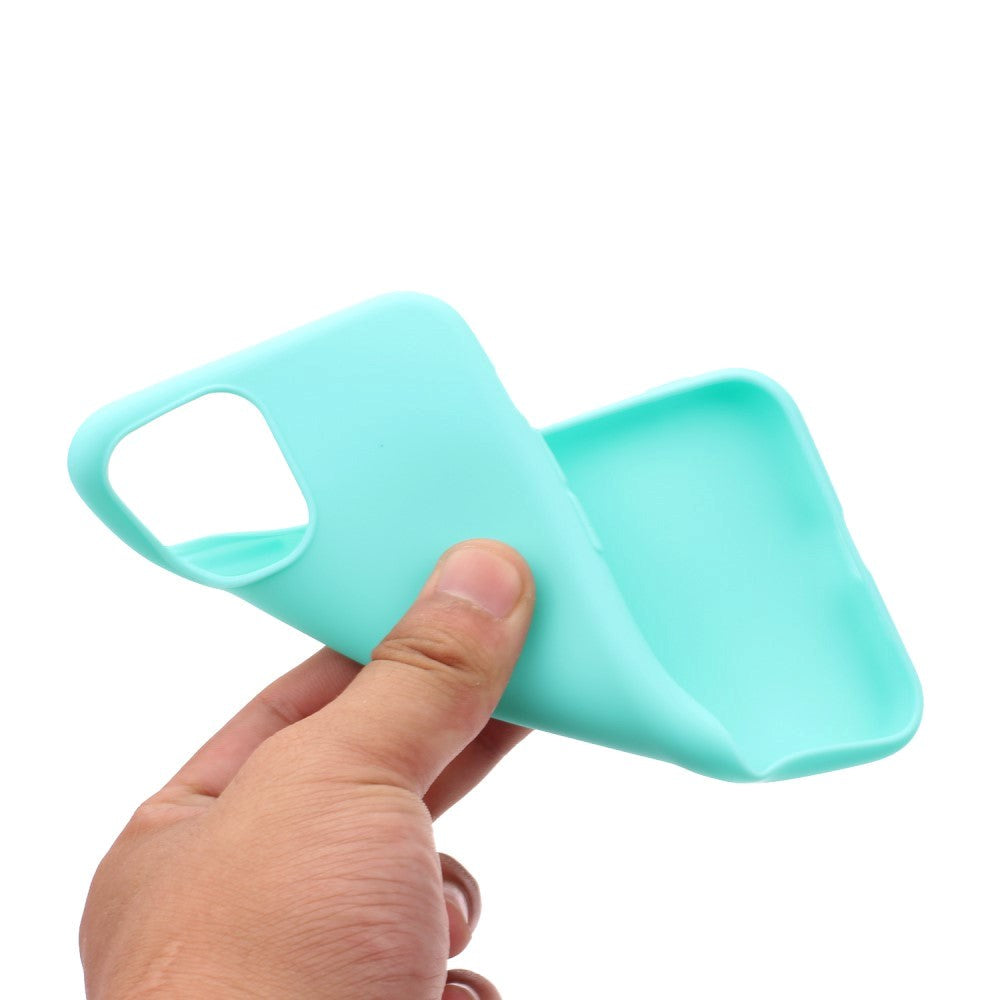 iPhone 15 Pro Mat Plastik Mobil Cover - Turkis