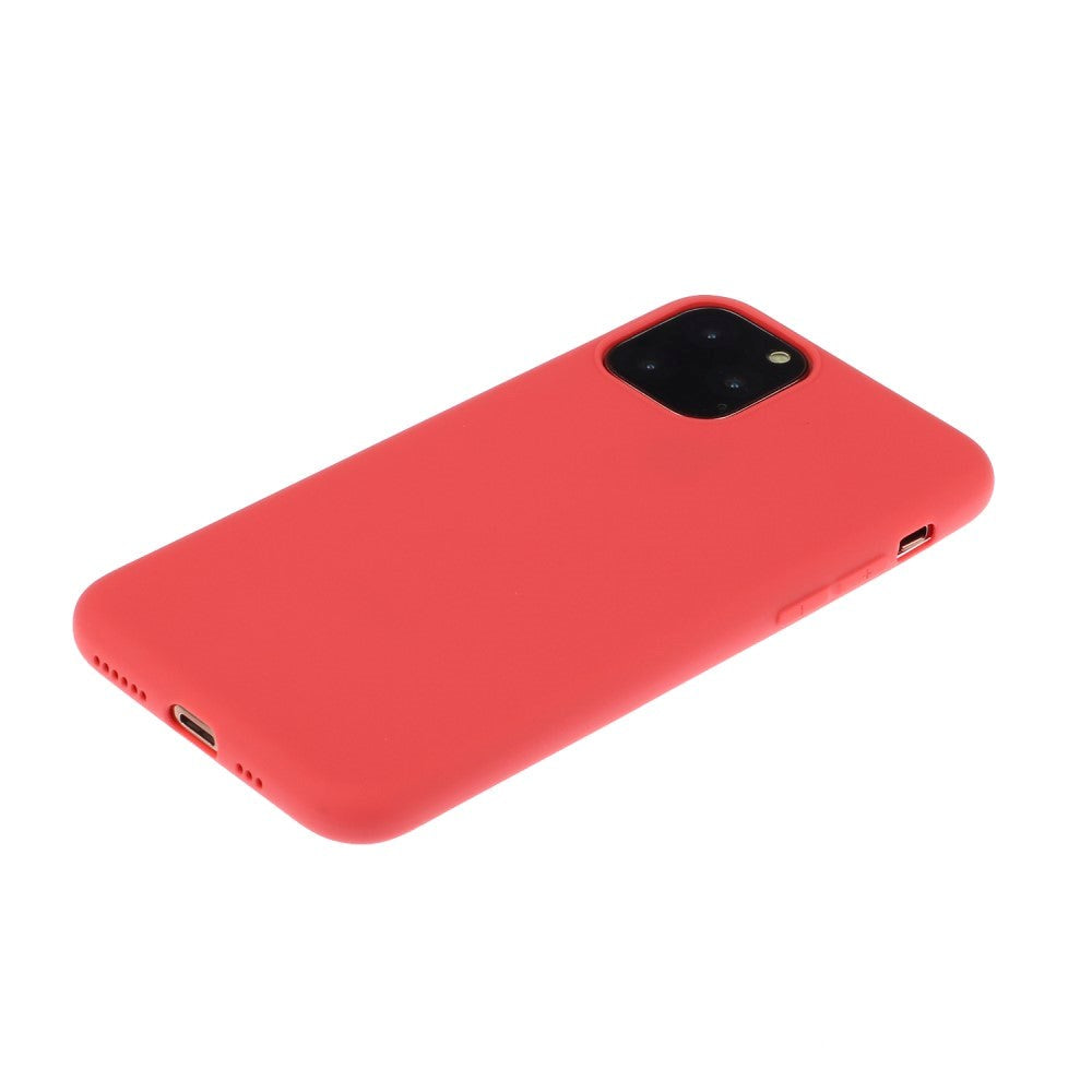 iPhone 15 Pro Max Mat Fleksibel Plastik Mobil Cover- Rød