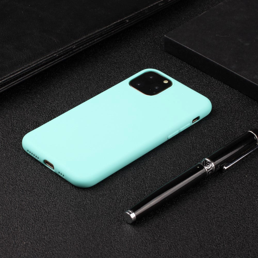 iPhone 15 Pro Max Mat Fleksibel Plastik Mobil Cover- Turkis