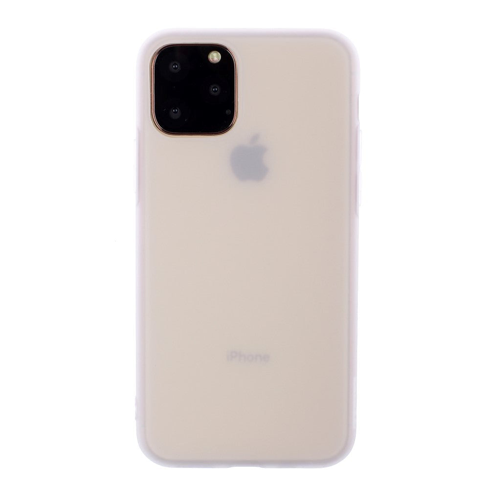 iPhone 15 Pro Max Mat Fleksibel Plastik Mobil Cover- Hvid