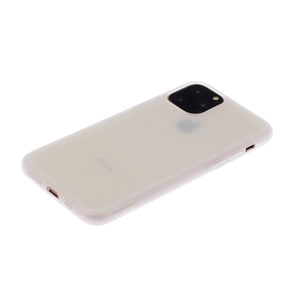 iPhone 15 Pro Max Mat Fleksibel Plastik Mobil Cover- Hvid