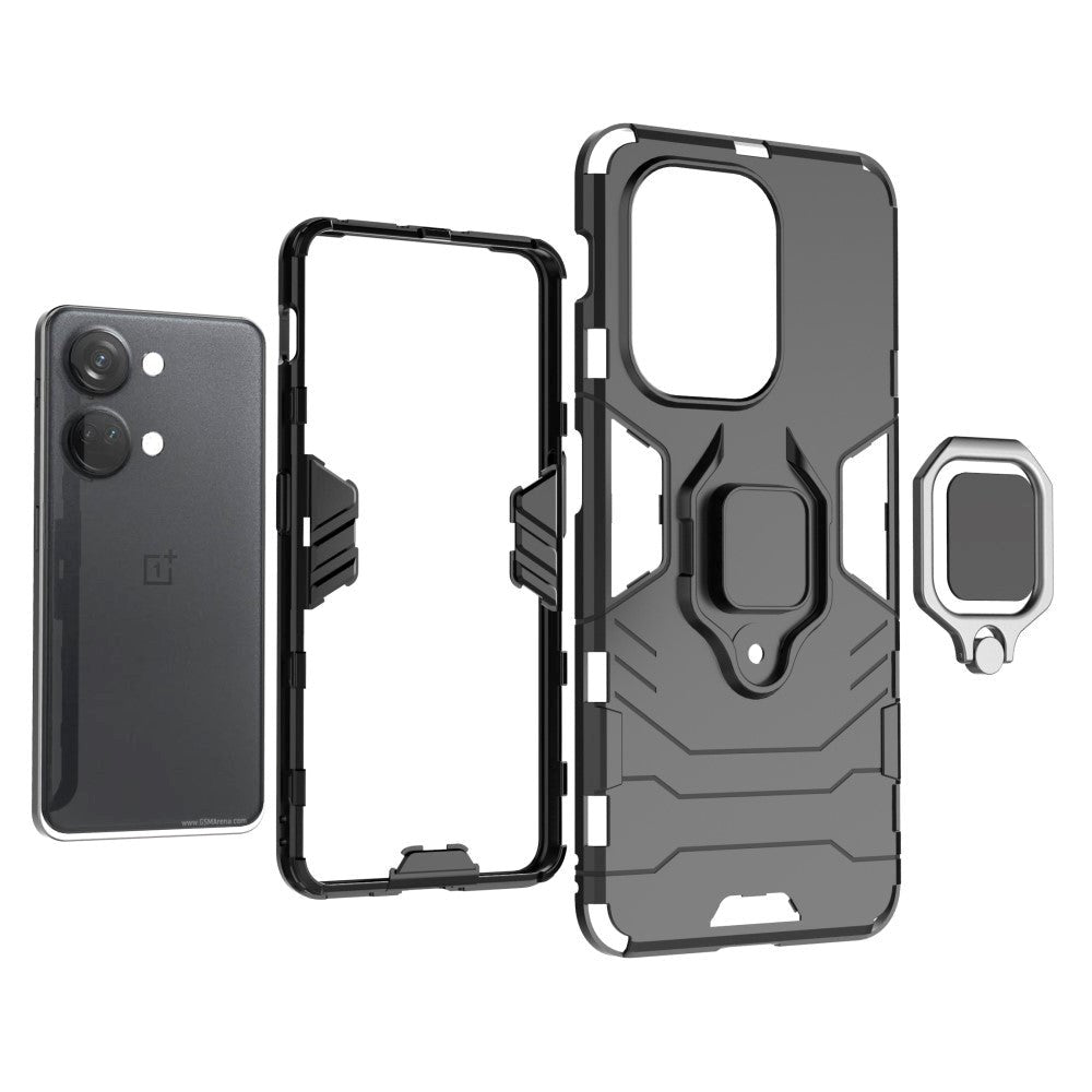 OnePlus Nord 3 (5G) Hybrid Håndværker Mobil Cover m. Magnetisk Kickstand - Blå