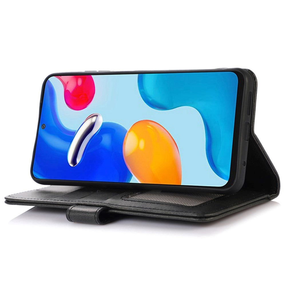 iPhone 15 Pro Max Læder Mobil Cover m. Pung & Magnetisk Luk - Sort