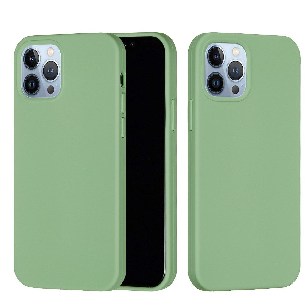 iPhone 15 Pro Liquid Silikone Mobil Cover - Mintgrøn