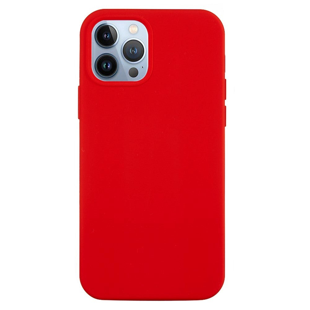 iPhone 15 Pro Liquid Silikone Mobil Cover - Rød