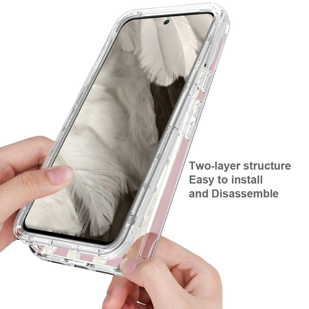 Google Pixel 8 2-i-1 Hybrid Plastik Mobil Cover - USA