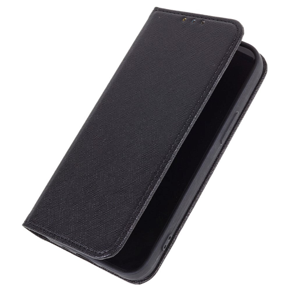 Huawei P60 Pro Læder Mobil Cover m. Pung og Ståfunktion - Sort