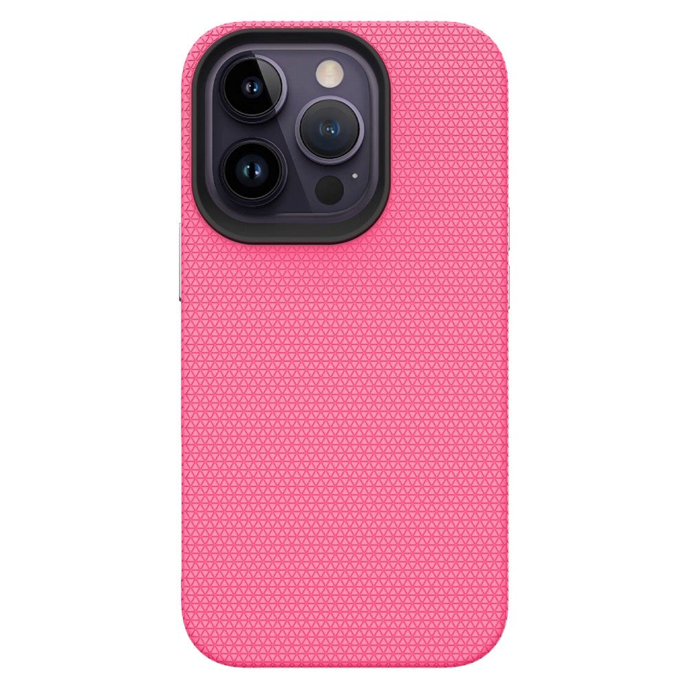 iPhone 15 Pro Plastik Håndværker Mobil Cover - Pink