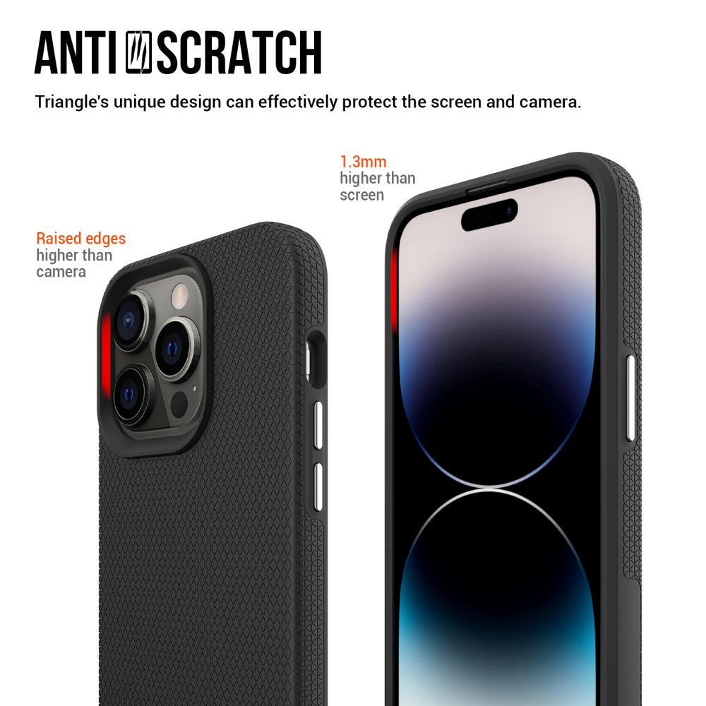 iPhone 15 Pro Max Plastik Håndværker Mobil Cover - Sort