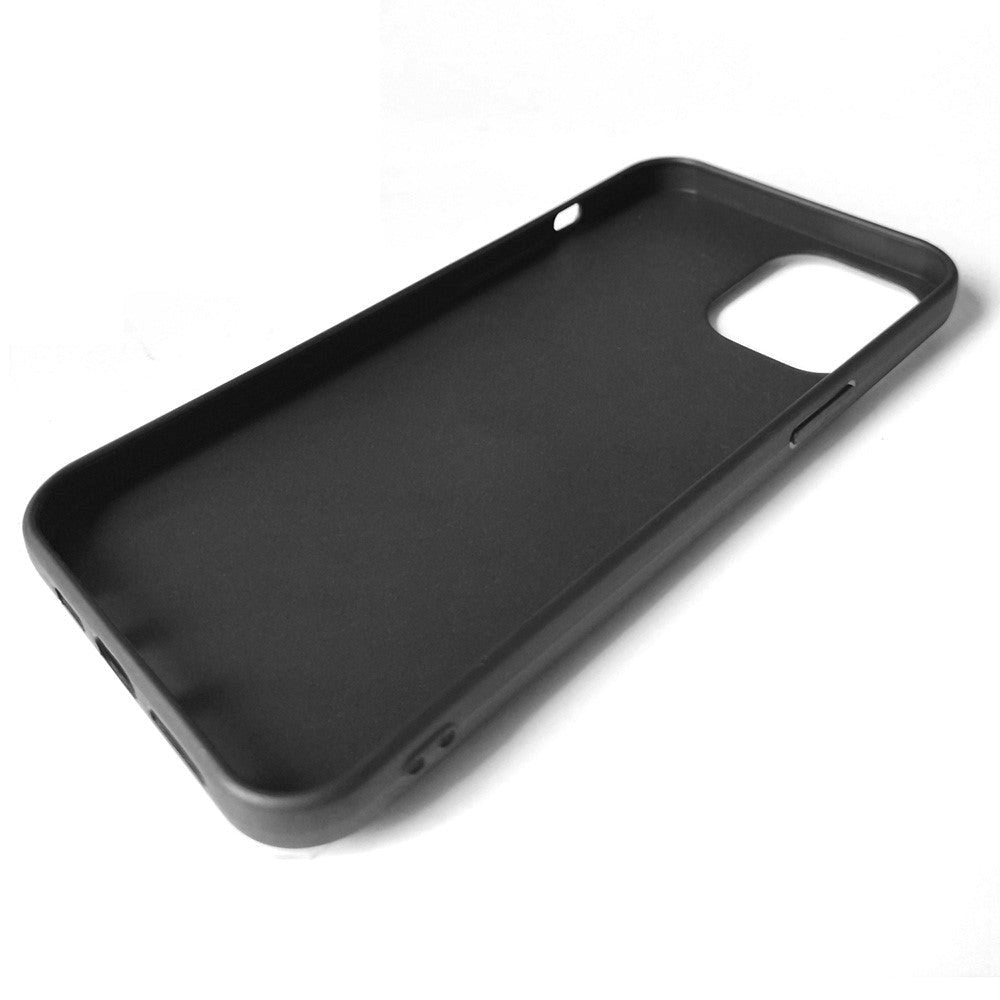 iPhone 15 Pro Max Fleksibelt Plastik Mobil Cover m. Magnetisk Ring Kickstand - Sort m. Sort Ring