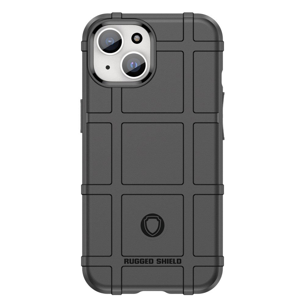 iPhone 15 Rugged Shield Series Håndværker Mobil Cover - Sort
