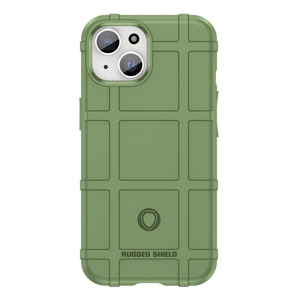 iPhone 15 Rugged Shield Series Håndværker Mobil Cover - Grøn