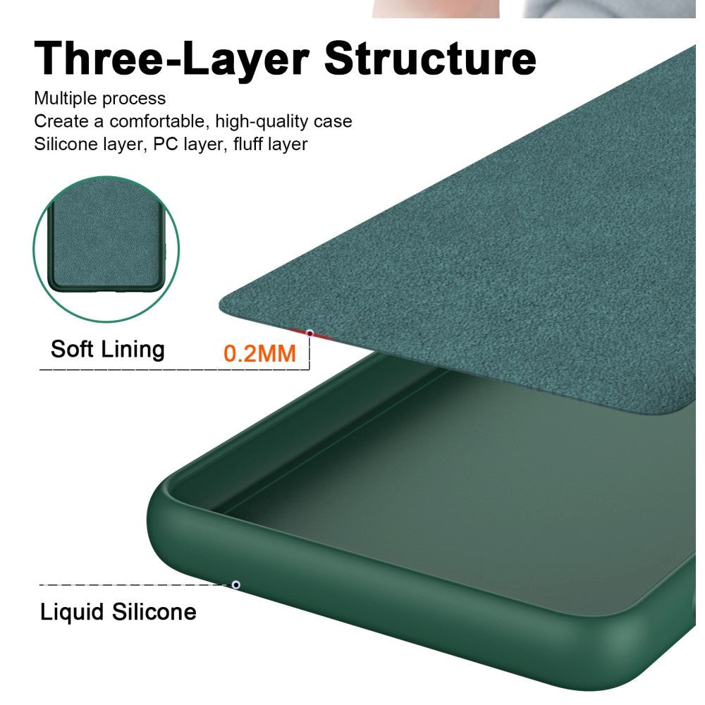 Xiaomi Redmi 12C Fleksibelt Plastik Mobil Cover - Grøn