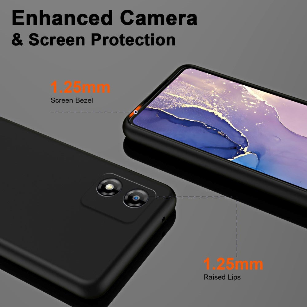 Motorola Moto E13 Liquid Silikone Mobil Cover - Blå