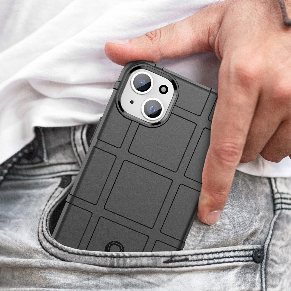 iPhone 15 Plus Rugged Shield Series Håndværker Mobil Cover - Sort