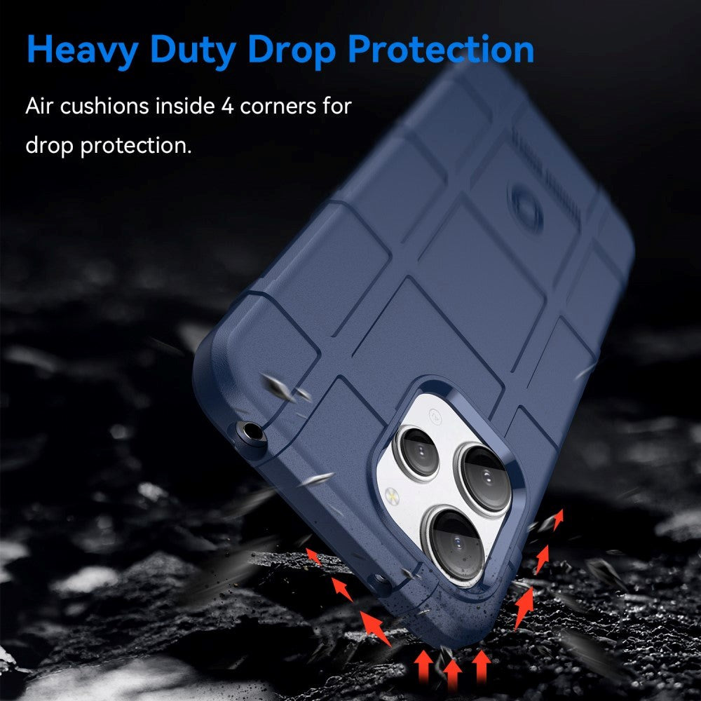 Xiaomi Redmi 12 (4G) / 12 (5G) / Poco M6 Pro (5G) Rugged Shield Series Håndværker Mobil Cover - Blå