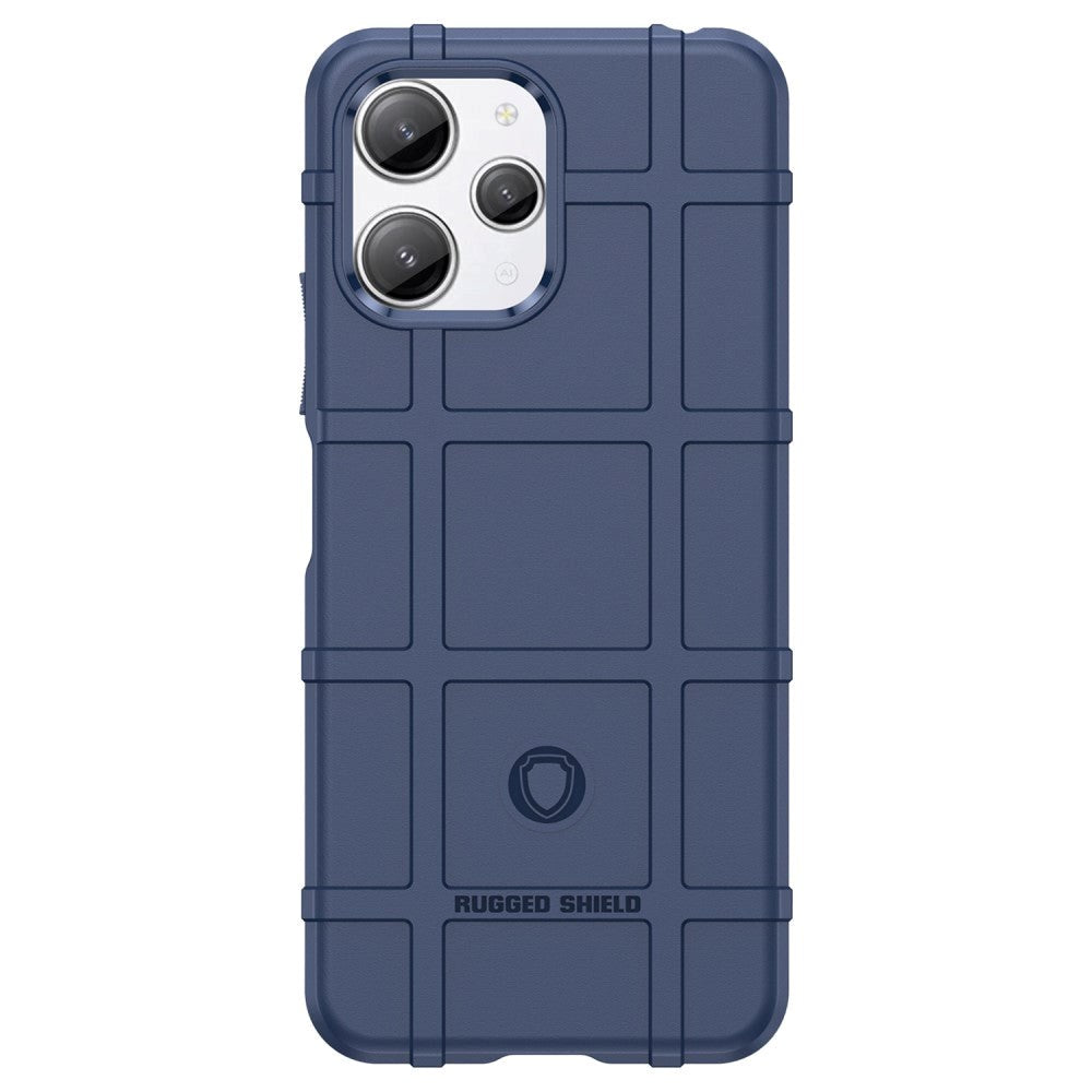 Xiaomi Redmi 12 (4G) / 12 (5G) / Poco M6 Pro (5G) Rugged Shield Series Håndværker Mobil Cover - Blå