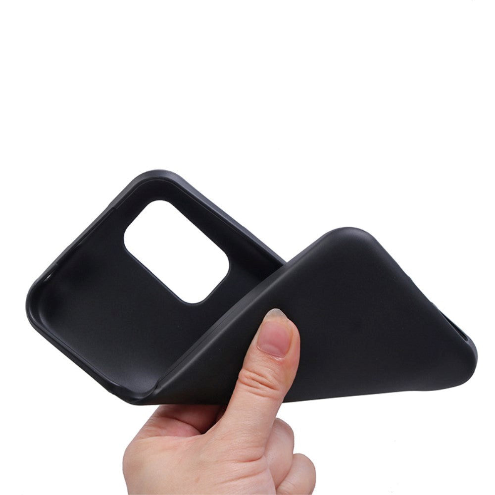 Nokia XR21 Mat Fleksibelt Plastik Mobil Cover - Sort