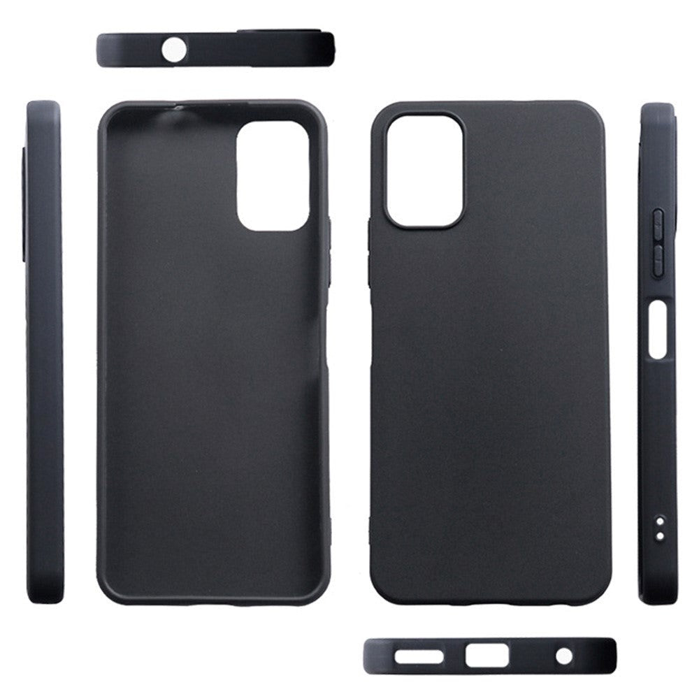 Nokia C32 Mat Fleksibelt Plastik Mobil Cover - Sort