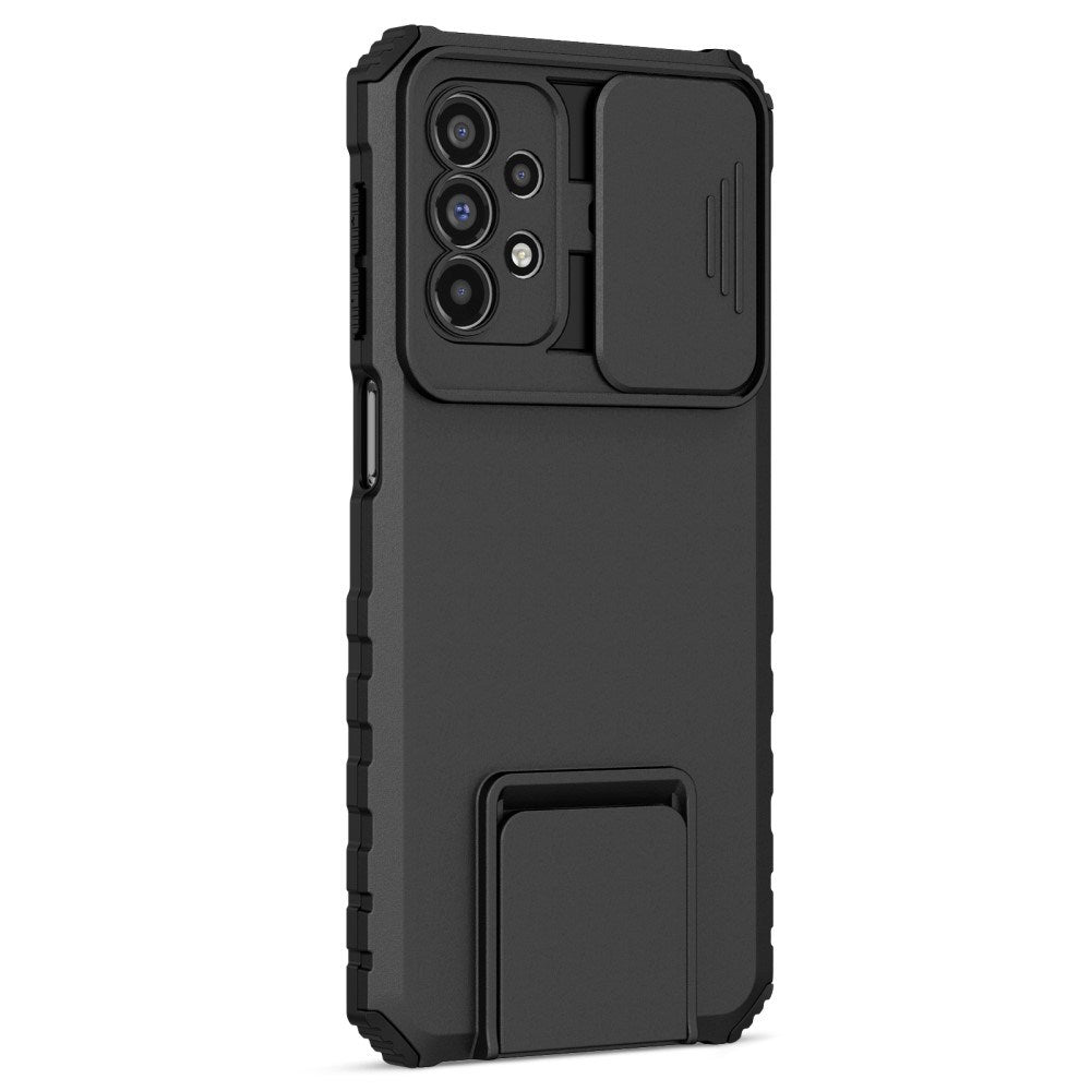 EIDERWOOD Samsung Galaxy A23 / A23 (5G) Håndværker Mobil Cover m. Kickstand & Cam Slider - Sort