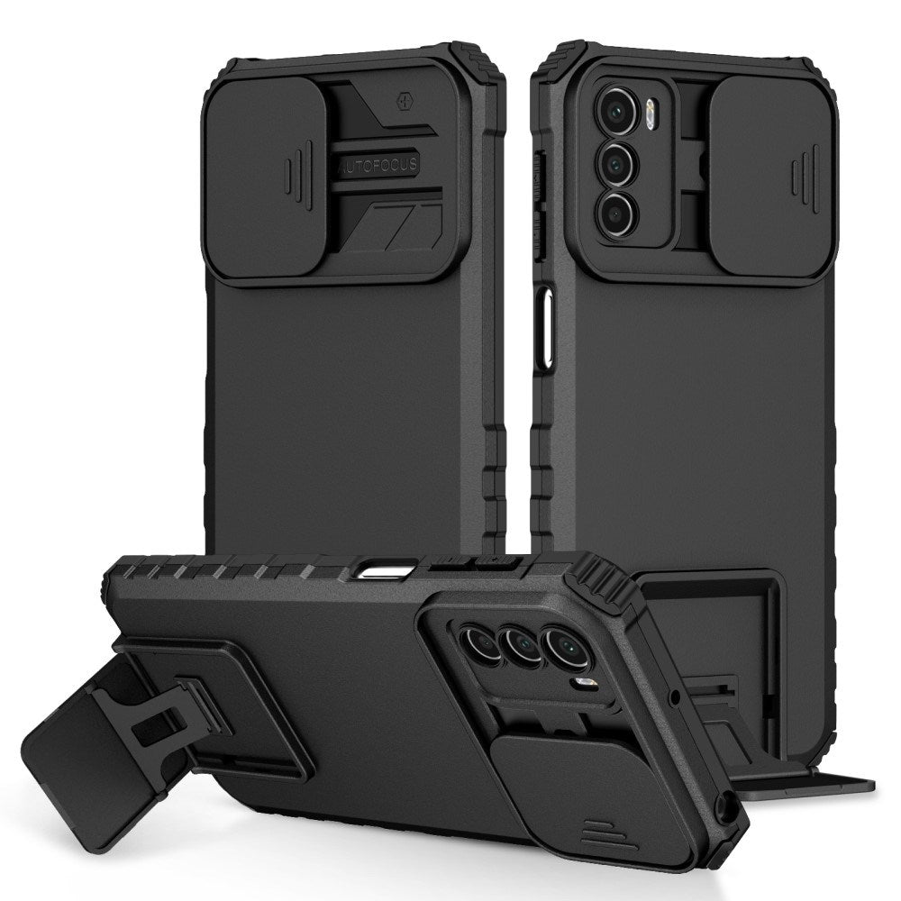 EIDERWOOD Motorola Moto G42 Håndværker Mobil Cover m. Kickstand & Cam Slider - Sort