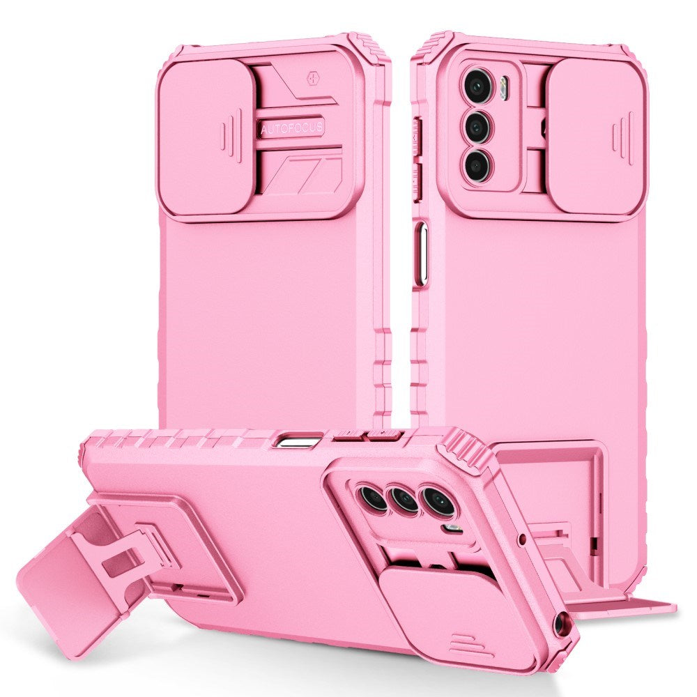 EIDERWOOD Motorola Moto G42 Håndværker Mobil Cover m. Kickstand & Cam Slider - Pink