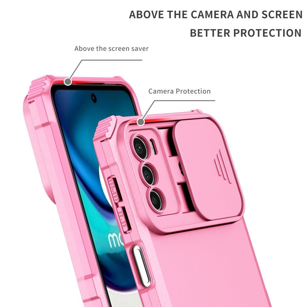 EIDERWOOD Motorola Moto G42 Håndværker Mobil Cover m. Kickstand & Cam Slider - Pink