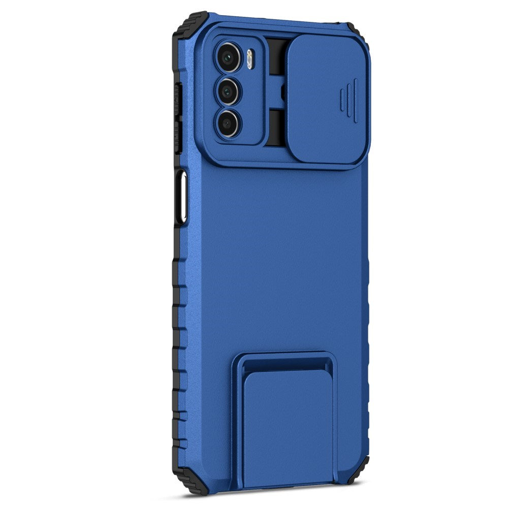 EIDERWOOD Motorola Moto G42 Håndværker Mobil Cover m. Kickstand & Cam Slider - Blå