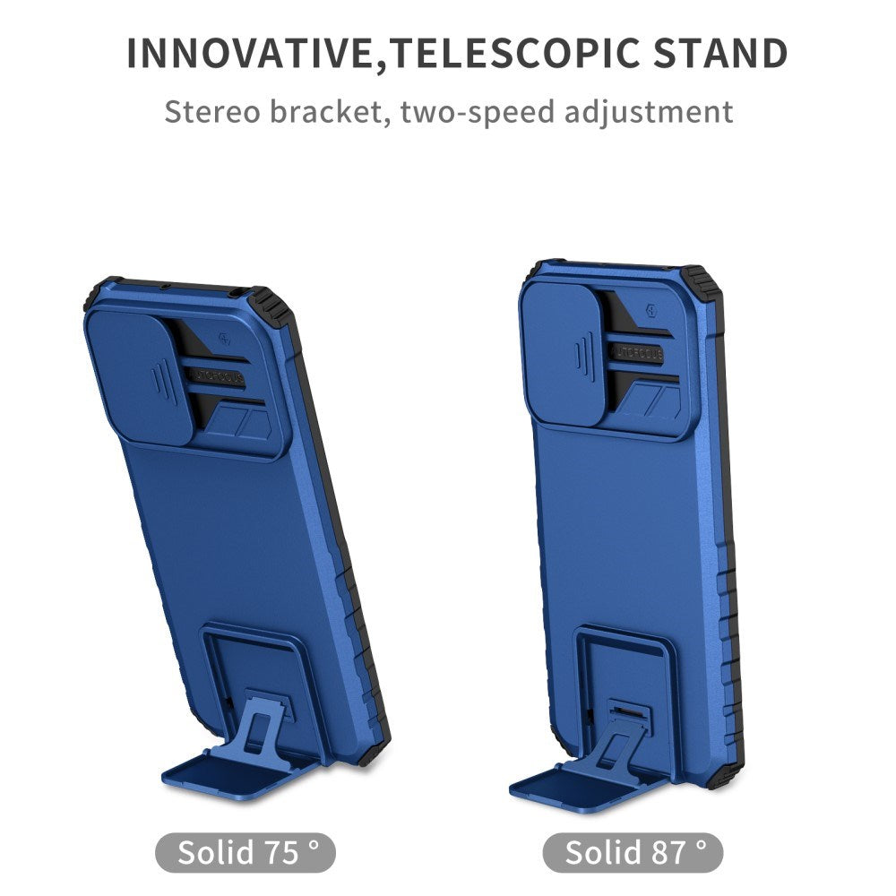 EIDERWOOD Motorola Moto G42 Håndværker Mobil Cover m. Kickstand & Cam Slider - Blå
