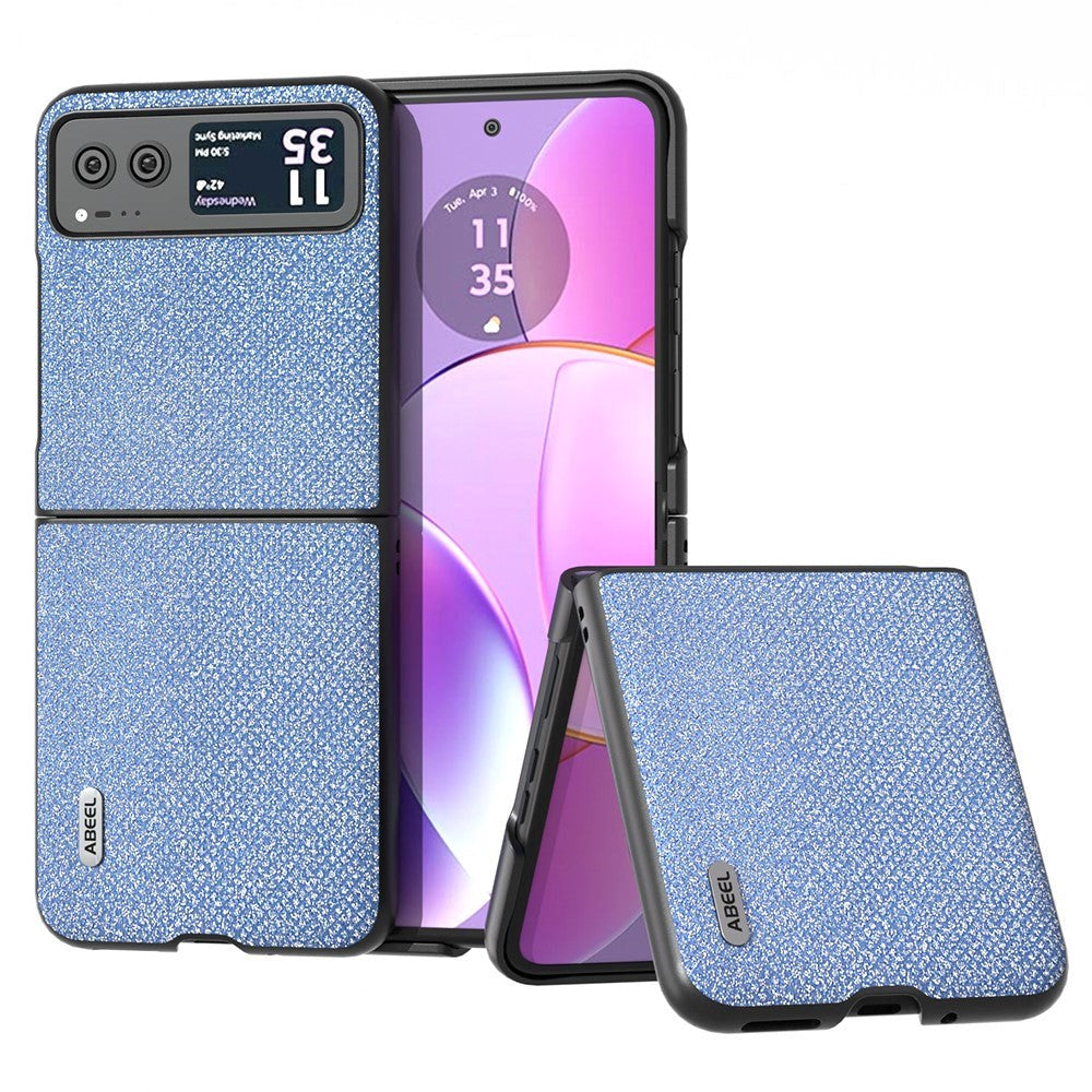 Motorola Razr 40 Ultra Rhinsten Mobil Cover - Blå