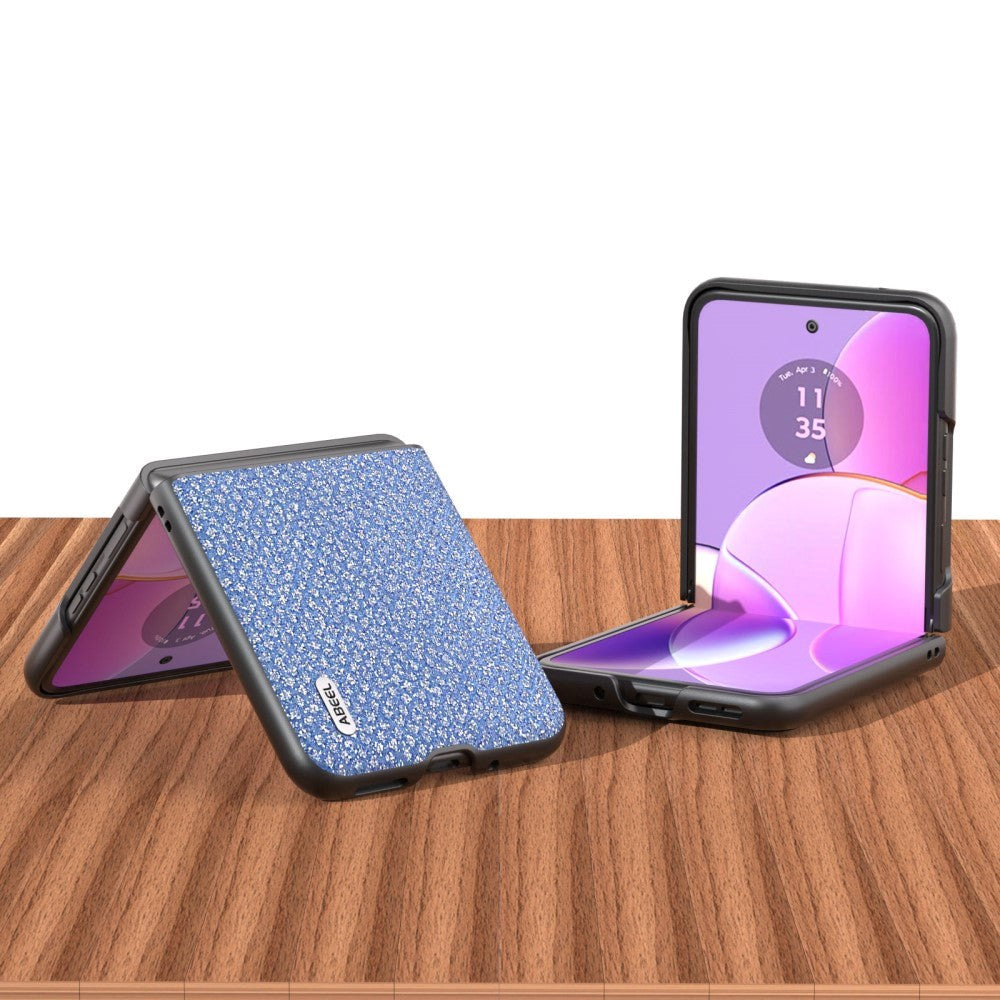 Motorola Razr 40 Ultra Rhinsten Mobil Cover - Blå