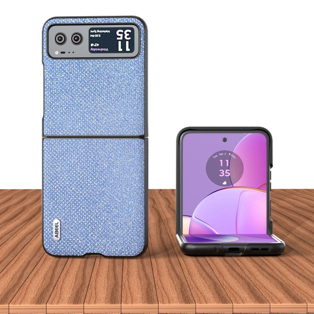 Motorola Razr 40 Ultra Rhinsten Mobil Cover - Blå