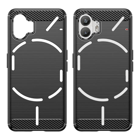 Nothing Phone (2) Brushed Carbon Mobil Cover - Sort