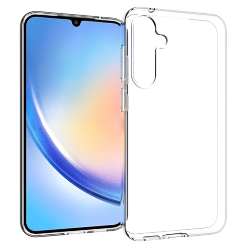 Samsung Galaxy S23 FE Fleksibel Plastik Mobil Cover - Gennemsigtig