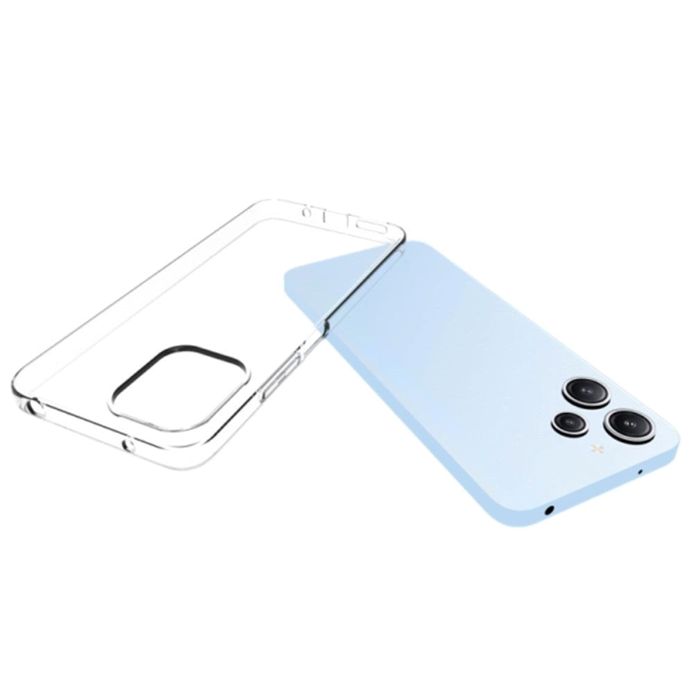 Xiaomi Redmi 12 (4G) / 12 (5G) / Poco M6 Pro (5G) Fleksibelt Plastik Mobil Cover - Gennemsigtig