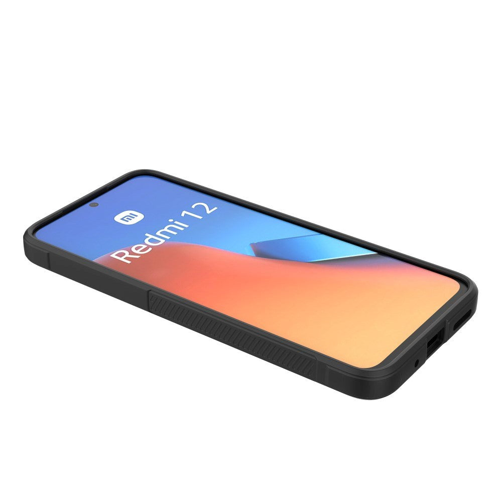 Xiaomi Redmi 12 (4G) Fleksibelt Plastik Mobil Cover - Mørkegrå
