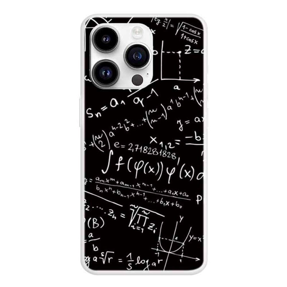 iPhone 15 Pro Fleksibelt Plastik Mobil Cover m. Print - Matematisk Formel