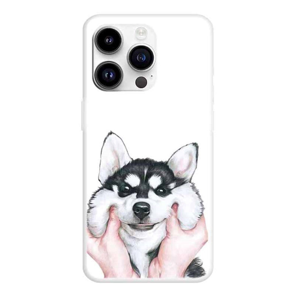 iPhone 15 Pro Fleksibelt Plastik Mobil Cover m. Print - Husky