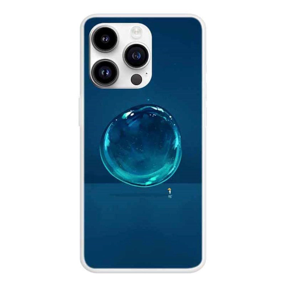 iPhone 15 Pro Fleksibelt Plastik Mobil Cover m. Print - Vanddråbe