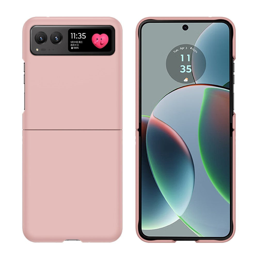 Motorola Razr 40 Hårdt Plastik Mobil Cover - Lyserød