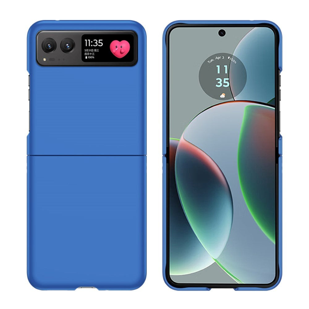 Motorola Razr 40 Hårdt Plastik Mobil Cover - Blå