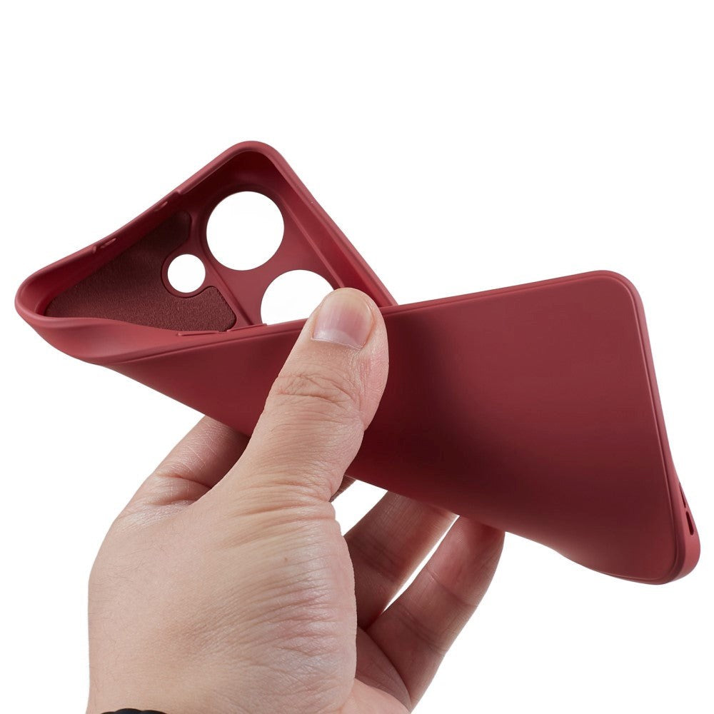 OnePlus Nord 3 5G Fleksibelt Plastik Mobil Cover - Rust Rød