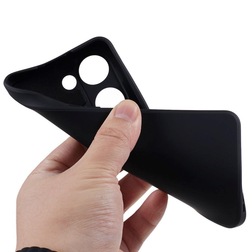 OnePlus Nord 3 5G Fleksibelt Plastik Mobil Cover - Sort