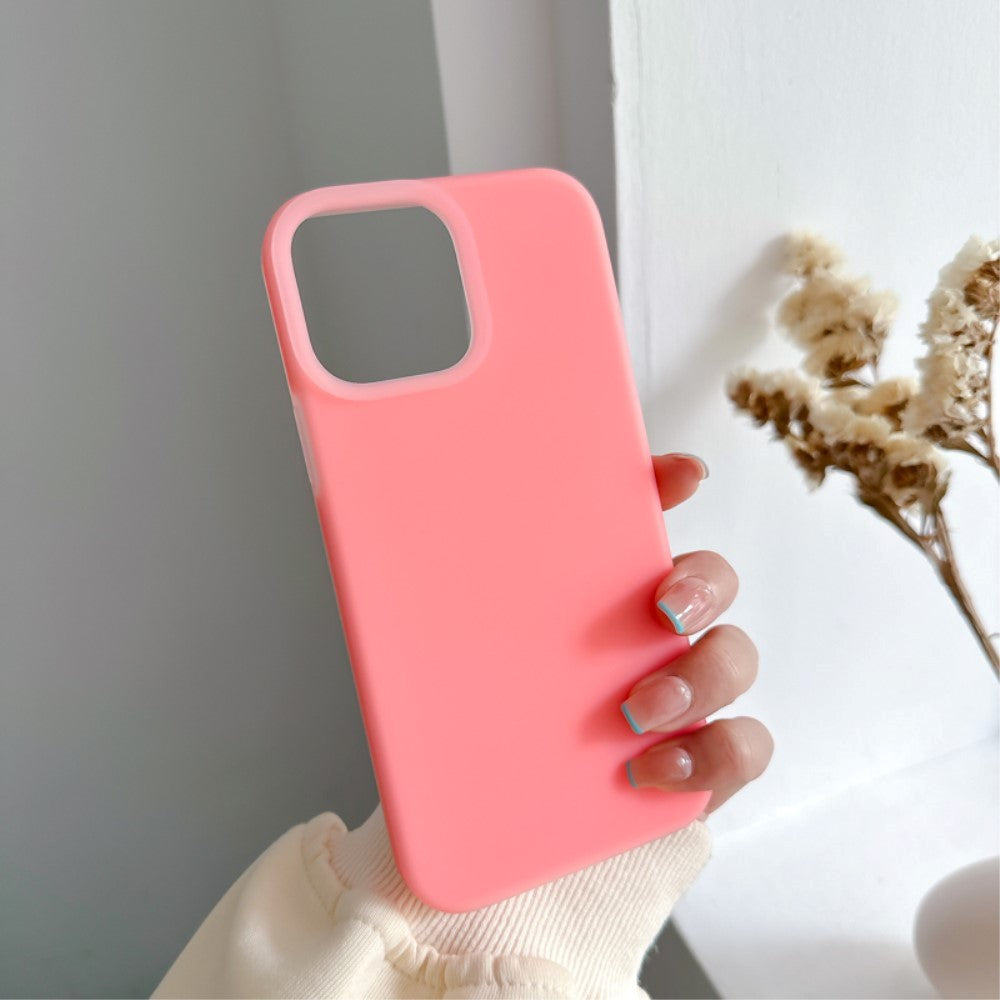 iPhone 15 Pro Jelly Silikone Mobil Cover - Pink