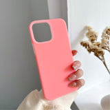 iPhone 15 Pro Jelly Silikone Mobil Cover - Pink