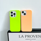 iPhone 15 Pro Jelly Silikone Mobil Cover - Orange