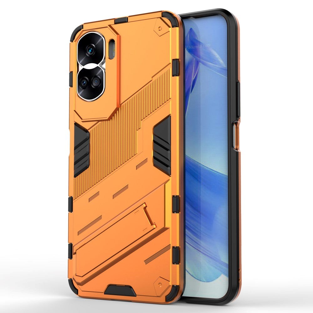 Honor 90 Lite Hybrid Håndværker Mobil Cover m. Kickstand - Orange