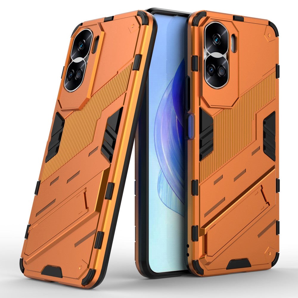 Honor 90 Lite Hybrid Håndværker Mobil Cover m. Kickstand - Orange
