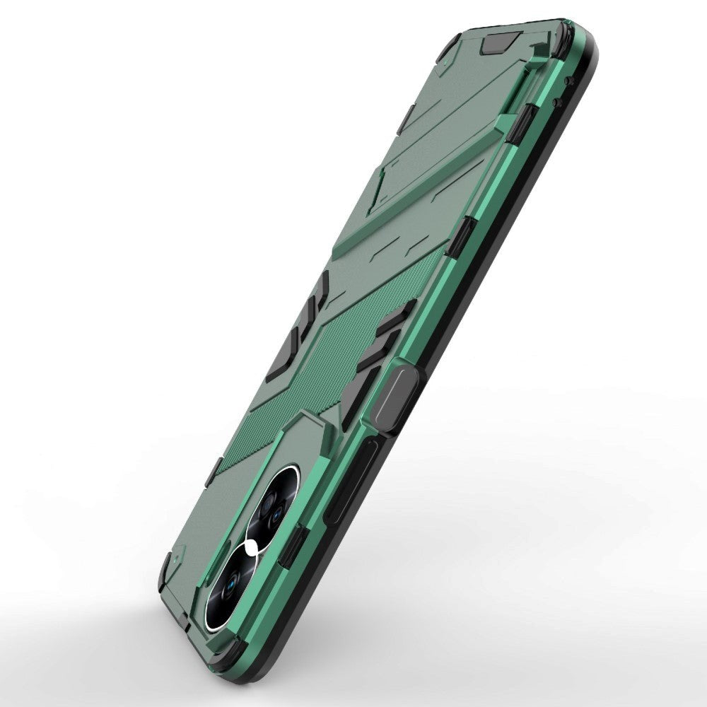 Honor 90 Lite Hybrid Håndværker Mobil Cover m. Kickstand - Grøn